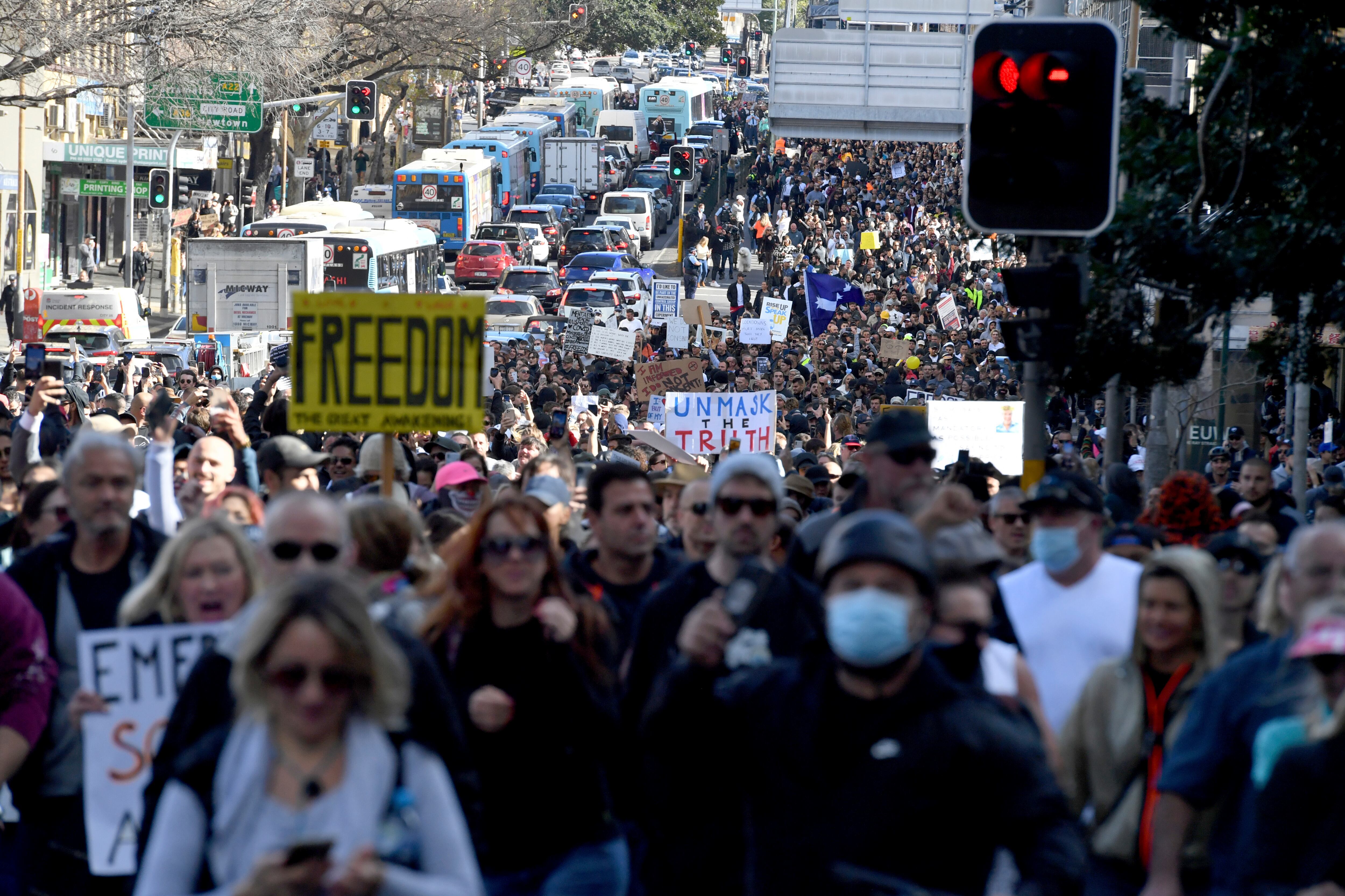 Protestas en Sydney