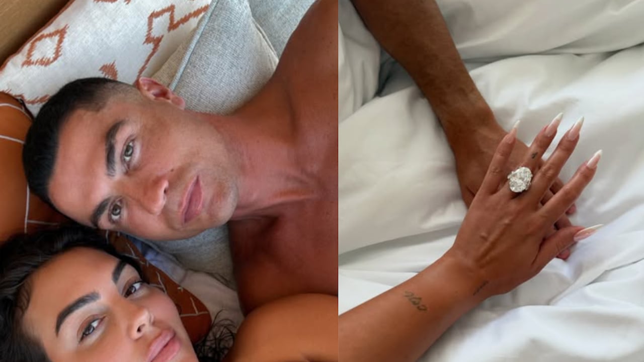Se revela el precio del anillo de compromiso que Cristiano Ronaldo le dio a Georgina Rodríguez.