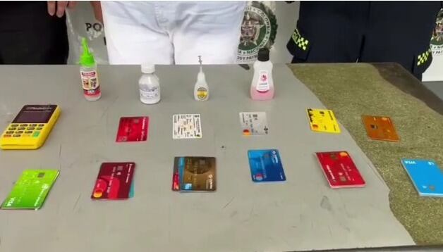 Las tarjetas eran de entidades bancarias diferentes