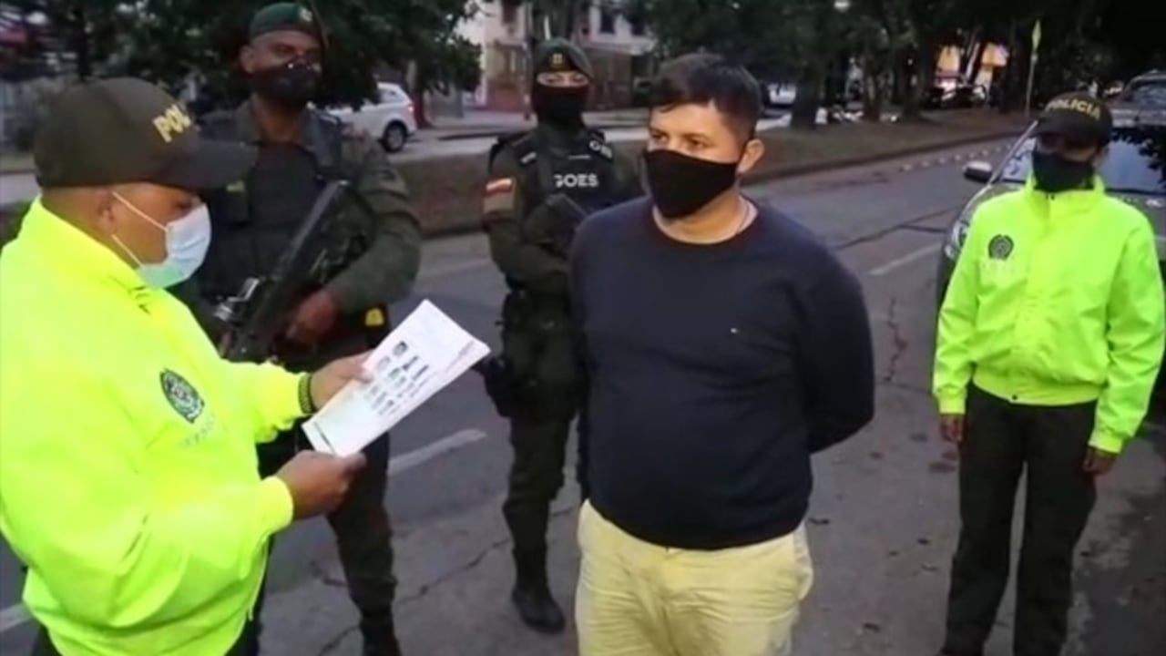 Alias Chumado fue capturado en una vía de Cali