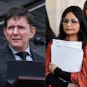 De izquierda a derecha: Gustavo Petro, Wilson Ruiz y Angie Rodríguez.