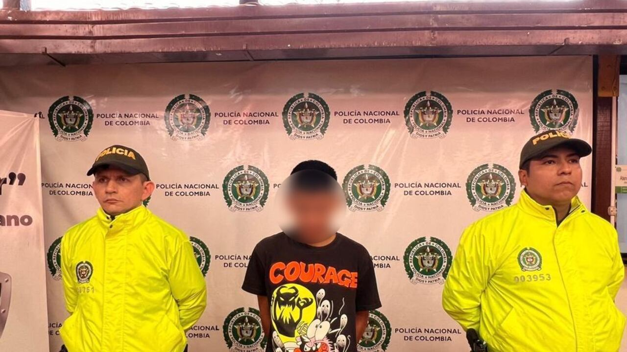 Este joven fue capturado en el barrio Bavaria.