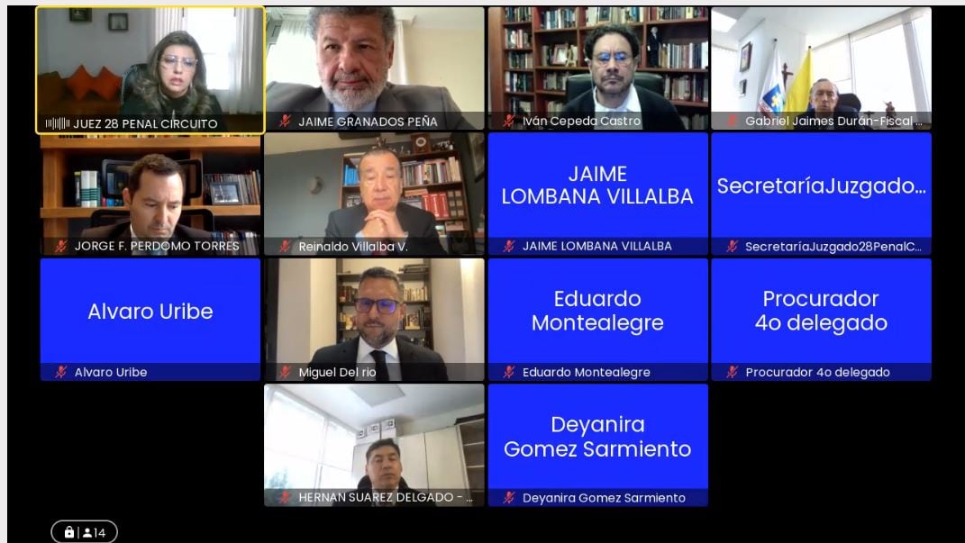 Jueza define si archiva o no el proceso contra el expresidente Álvaro Uribe Vélez.