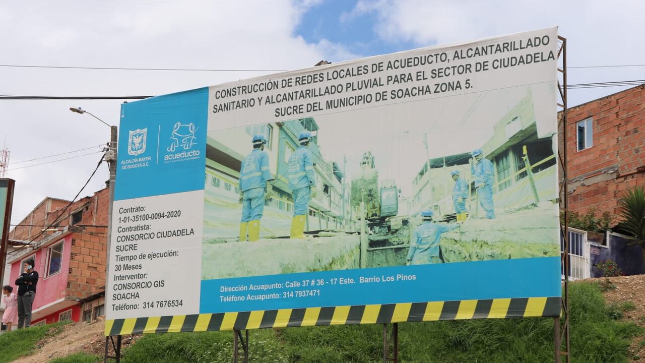 El alcalde de Soacha, Juan Carlos Saldarriaga, aseguró que son varias las obras de la EAAB que están inconclusas y abandonas.