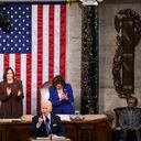 El presidente Joe Biden pronuncia su discurso sobre el estado de la unión ante el Congreso en el Capitolio el 1 de marzo de 2022 en Washington, DC.