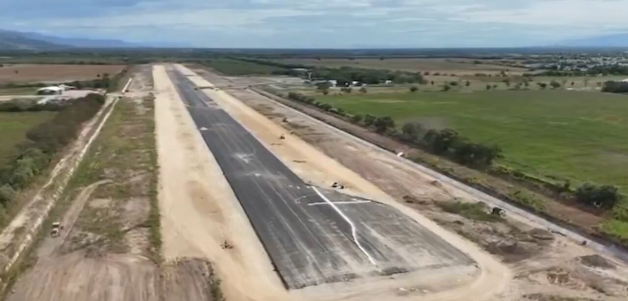 Así avanza la obra del Aeropuerto Santiago Vila.
