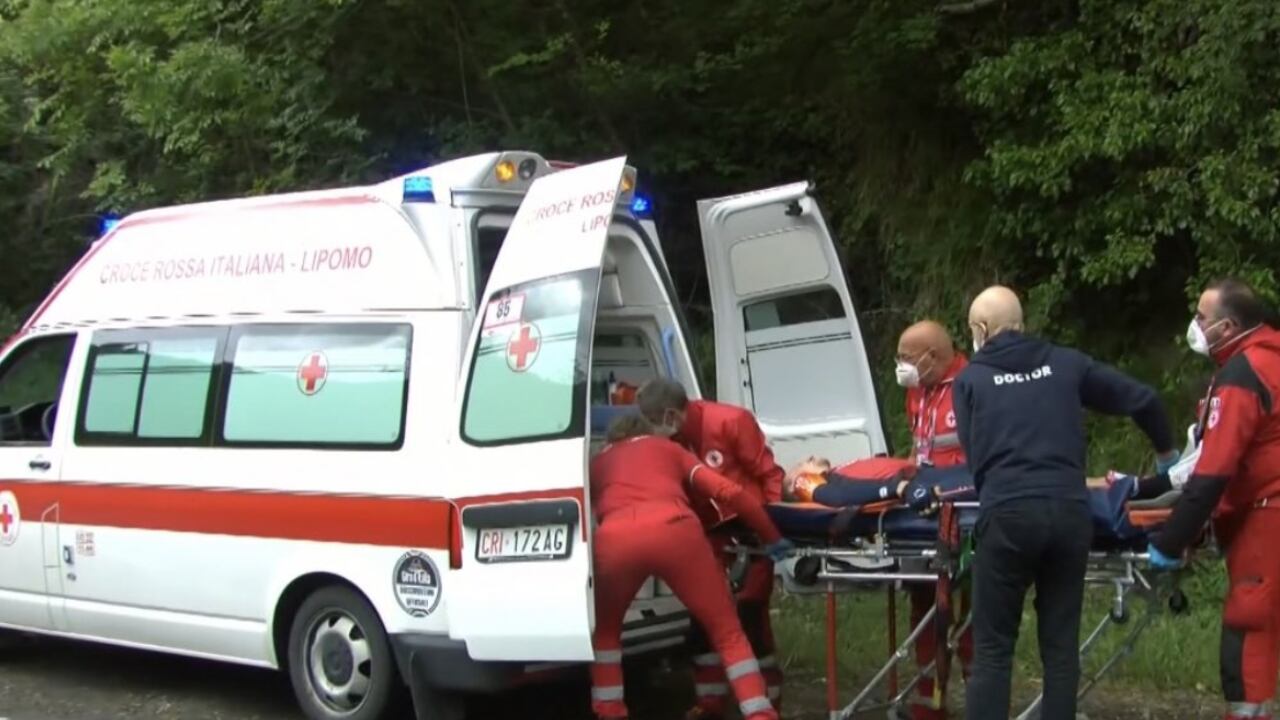 Geoghegan Hart llevó la peor parte de la caída