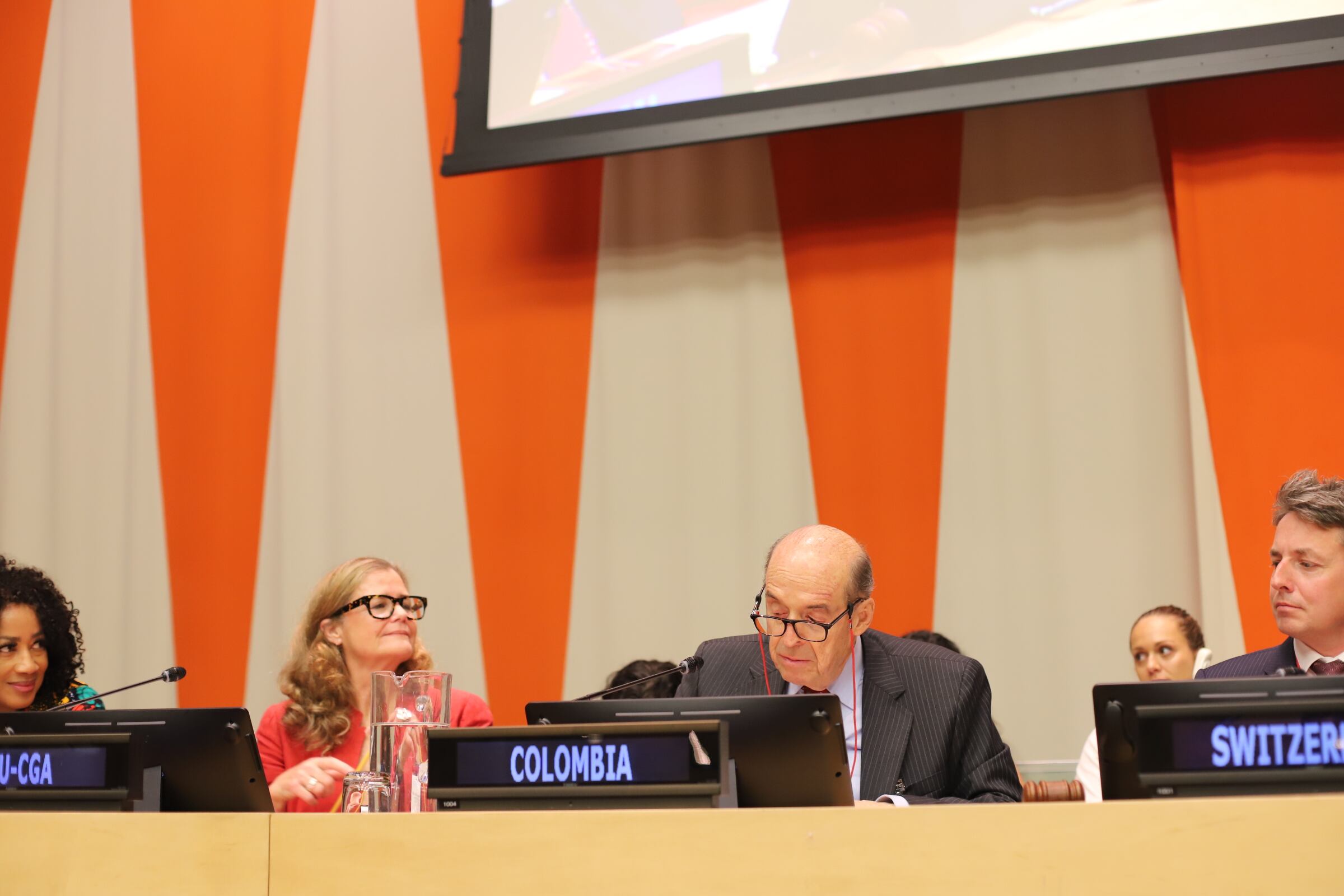 Álvaro Leyva en la ONU.