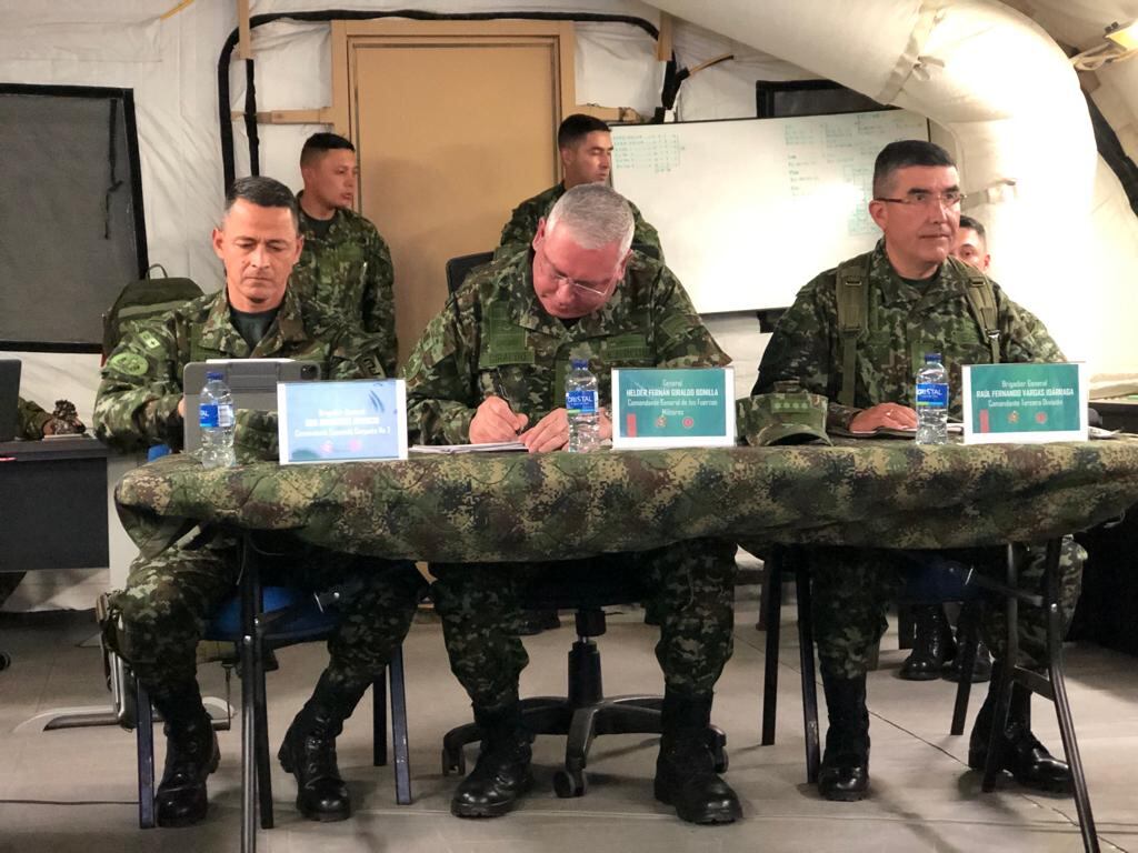 El comandante general de las FF.MM., general Helder Giraldo Bonilla, llegó al Cauca para atender situación de orden público en el departamento