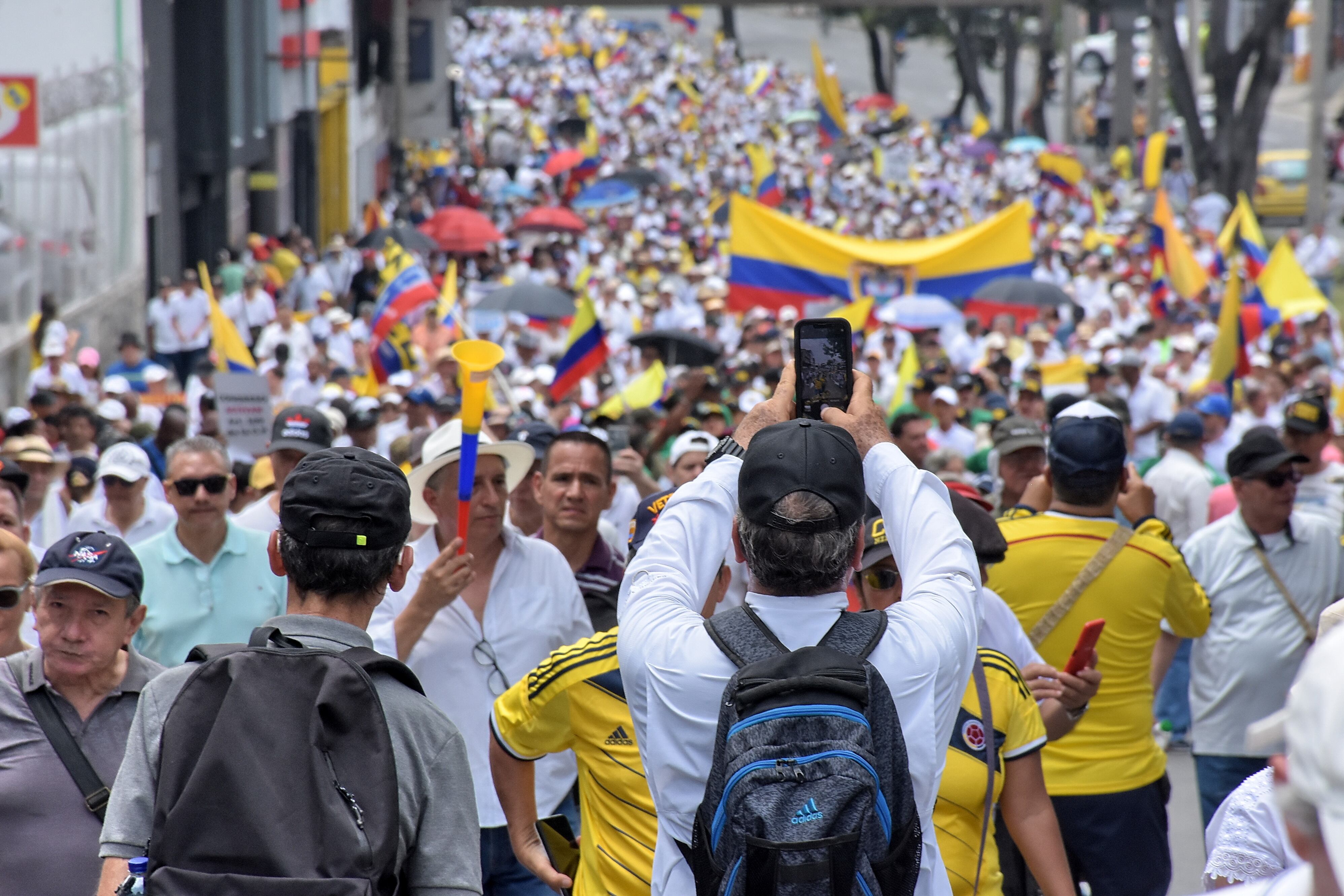 Marchas en contra de las reformas del gobierno del Presidente Gustavo Petro.