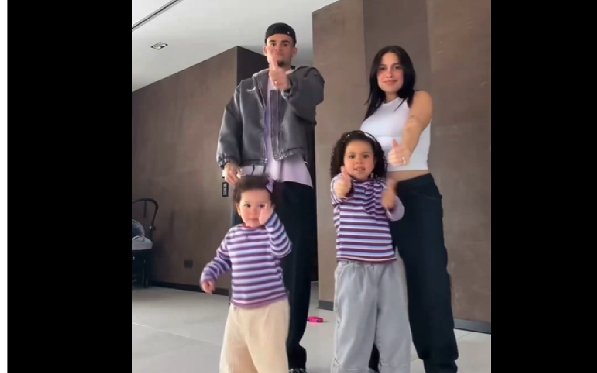 Luis Díaz y su familia.