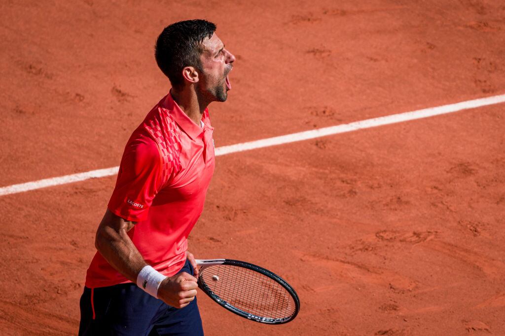 Carlos Alcaraz vs Novak Djokovic, en la semifinal de Roland Garros.