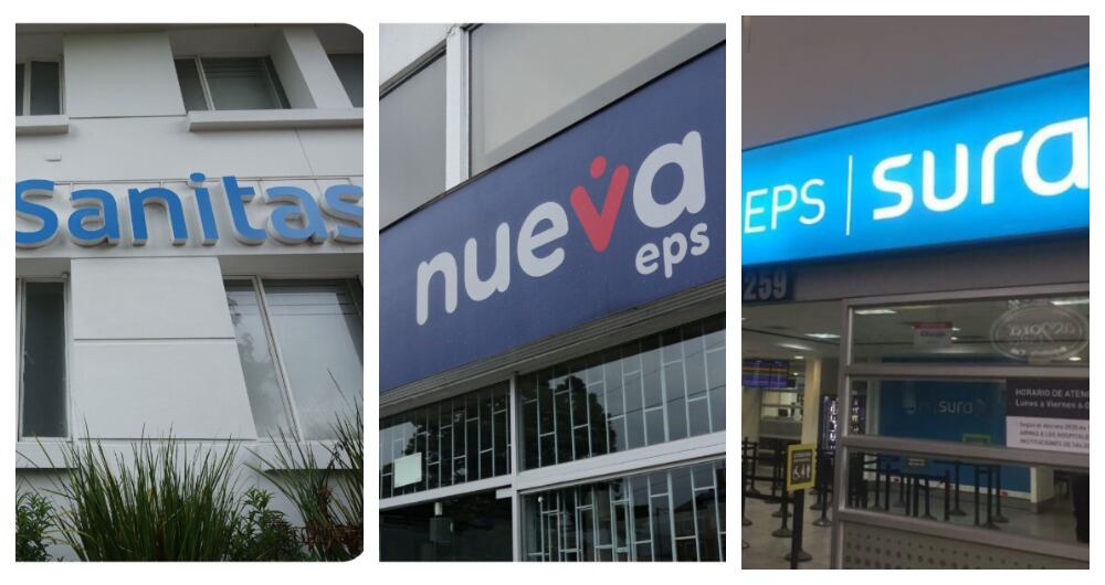 Sanitas, Nueva EPS y Sura