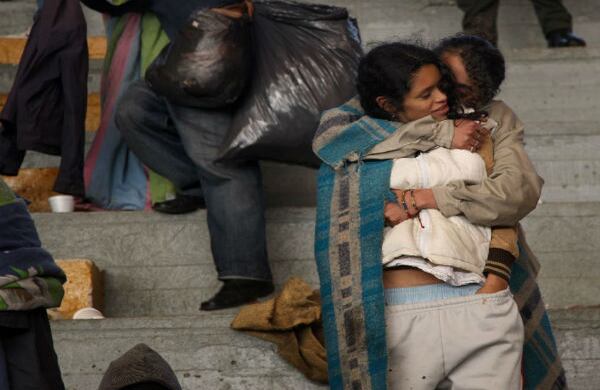 Hubo tiempo para el cariño y la alegría, a pesar de las dificultades que afrontan.