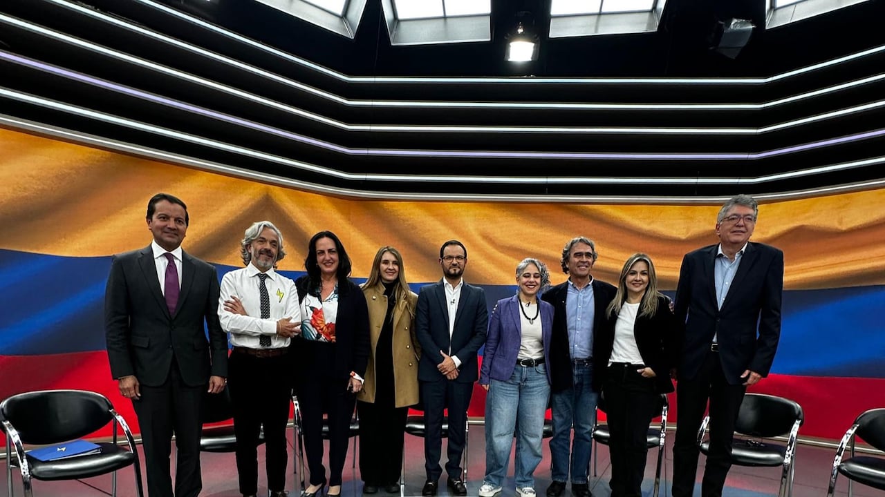 José Manuel Acevedo, director de 'Noticias RCN', reunió a nueve aspirantes presidenciales.