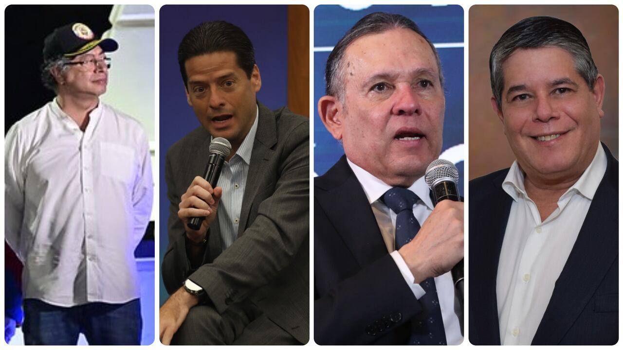 Gustavo Petro, Mauricio Gómez Amín, Efraín Cepeda y Antonio Zabaraín.