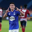 Daniel Ruiz, autor del gol de Millonarios ante Junior.
