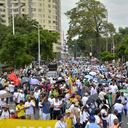 Durante el septimo día del paro nacional, varias marchas que partieron de diferentes puntos de Cali se congregaron en la Plazoleta de San Francisco, frente a la Gobernación. Las movilizaciones se realizaron de forma pacifica.