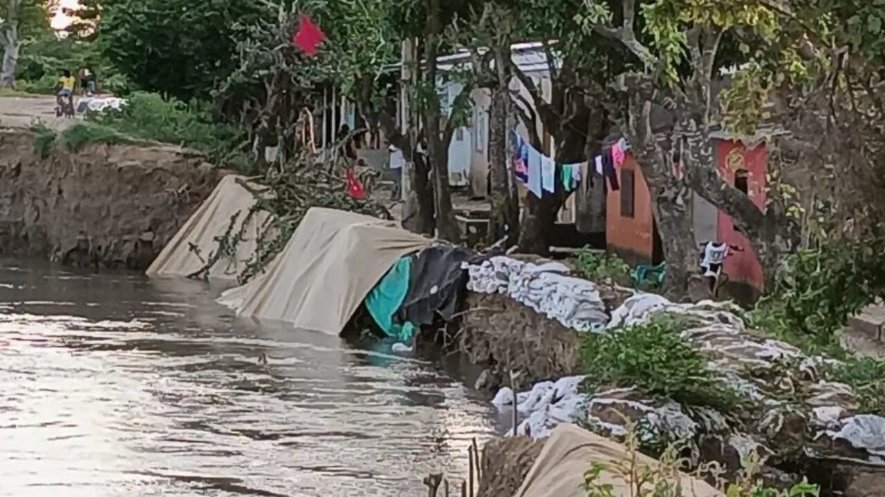 Zona afectada en Magangué, Bolívar.