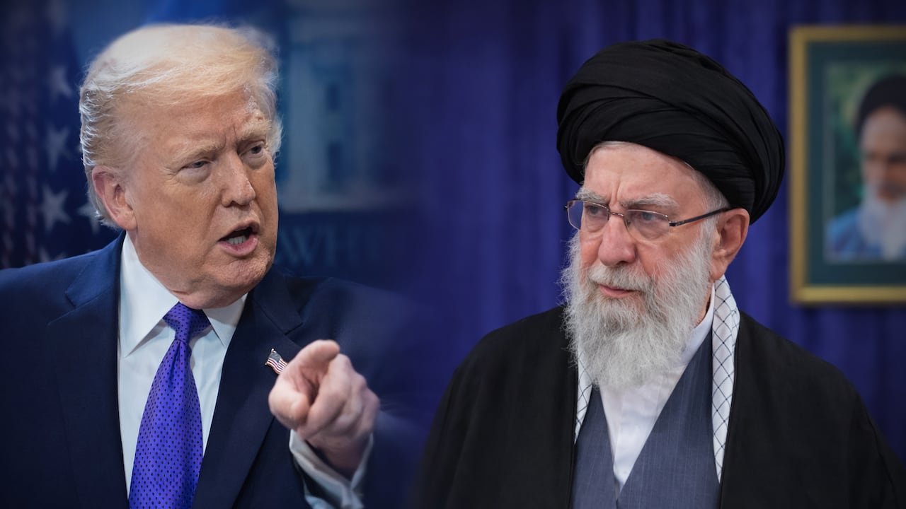 Donald Trump, presidente de Estados Unidos, y Alí Jamenei, líder supremo de Irán.