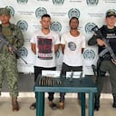 Presuntos integrantes del Clan del Golfo en Bolívar.