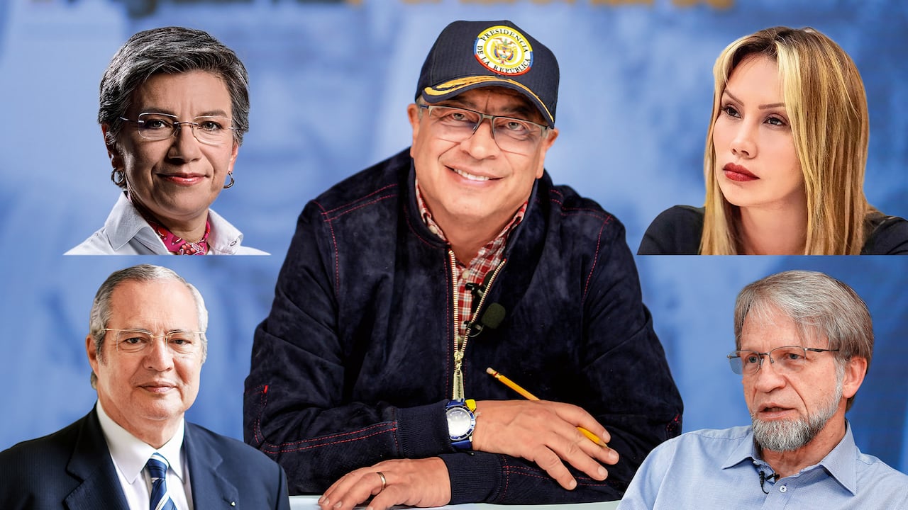 Claudia López, Sandra Ortiz, Iván Name, Antanas Mockus y Gustavo Petro.