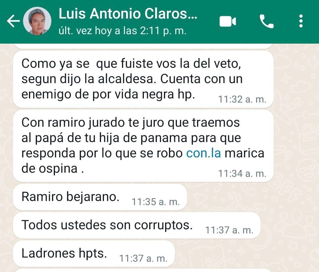 Periodista habría insultado e intimidado a jefa de comunicaciones de la Alcaldía de Cali.