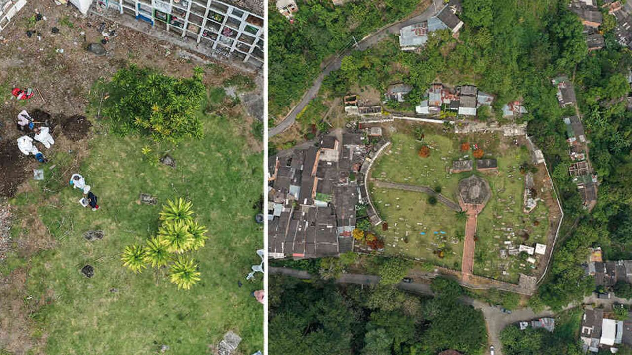 El cementerio Las Mercedes, en Dabeiba, Antioquia.