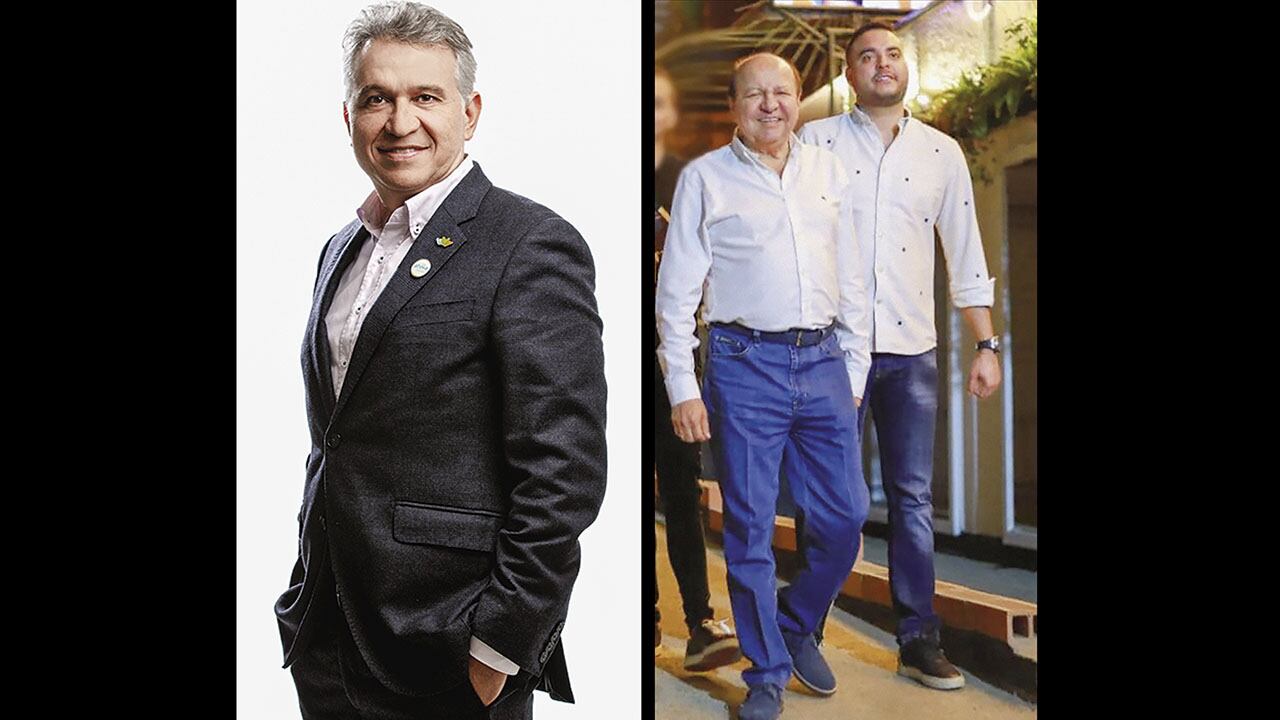 A la izquierda, Javier Lastra, exgerente de Afinia y a la derecha, William Ortega y su hijo, Sebastián Ortega.