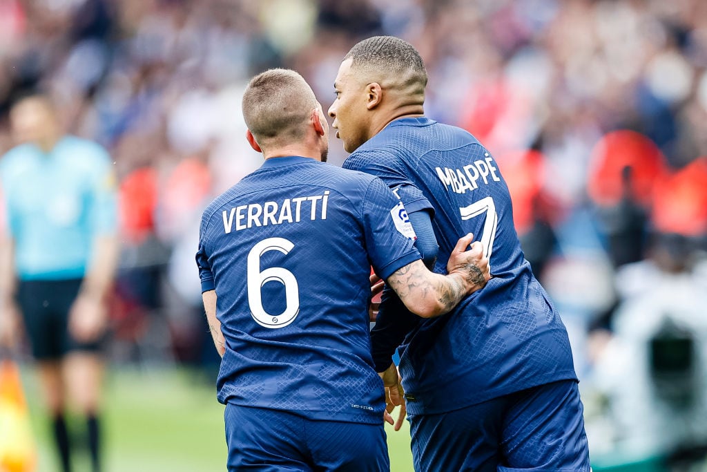 Kylian Mbappé se despidió de Marco Verratti.
