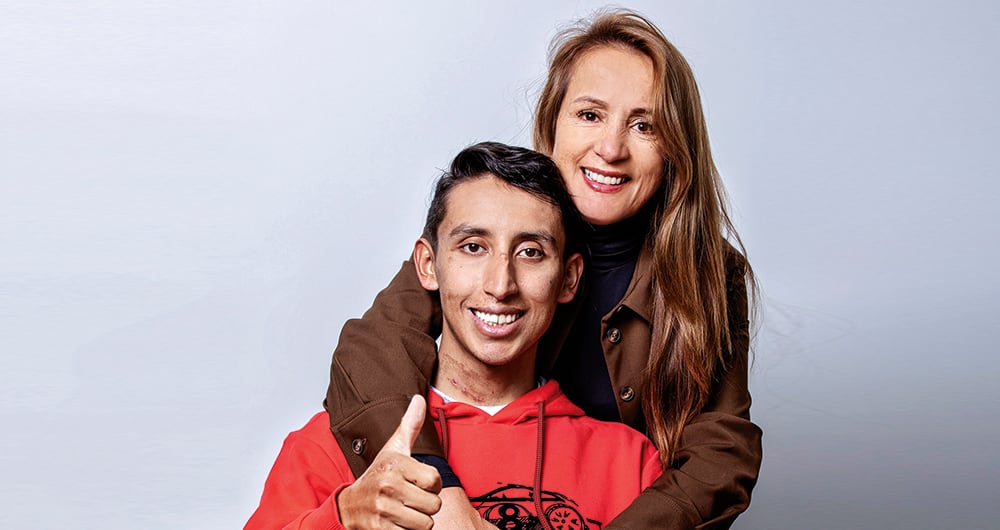 Mi drama empezó cuando me desperté en cuidados intensivos, dice Egan, quien siempre estuvo acompañado de su familia. 