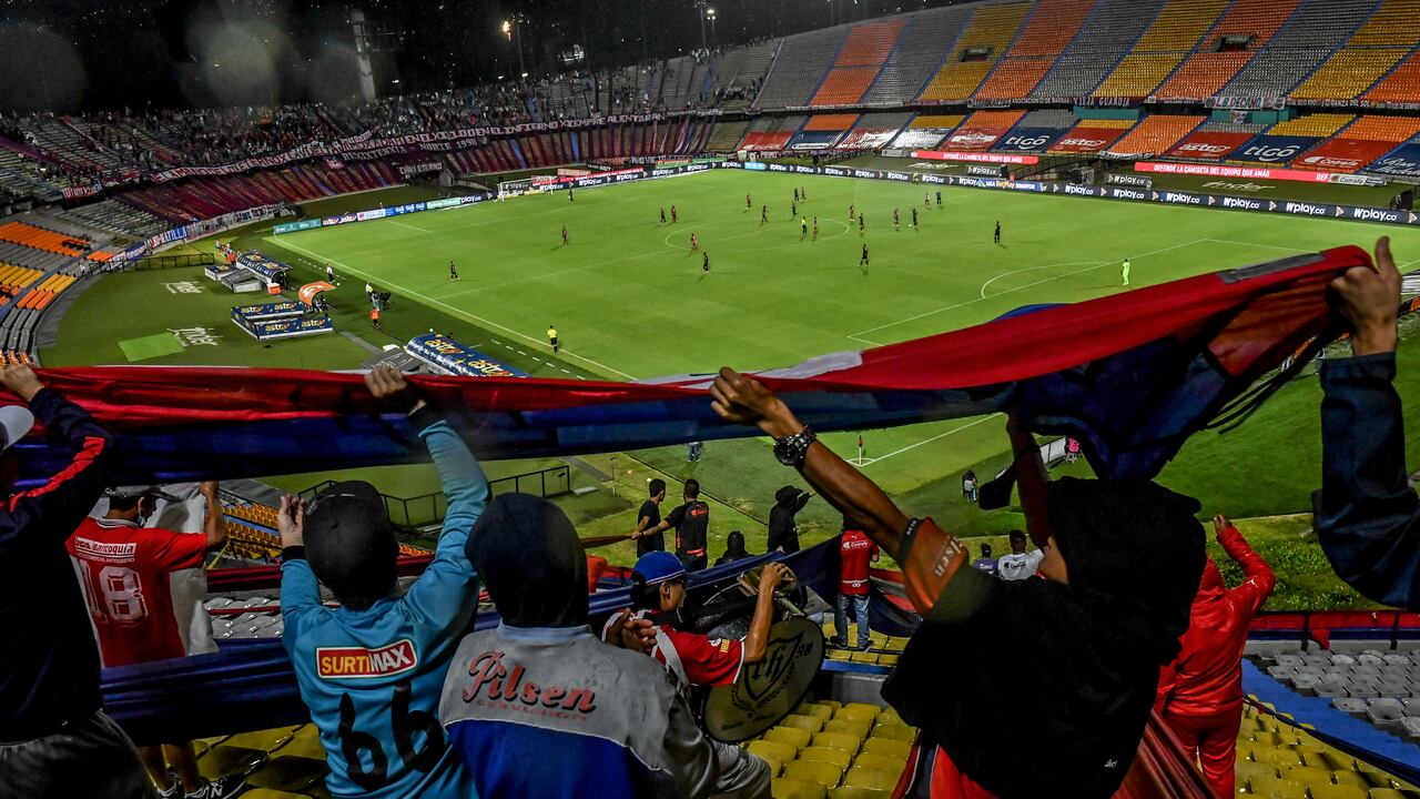 Imagen del estadio Atanasio Girardot en un partido del Deportivo Independiente Medellín.