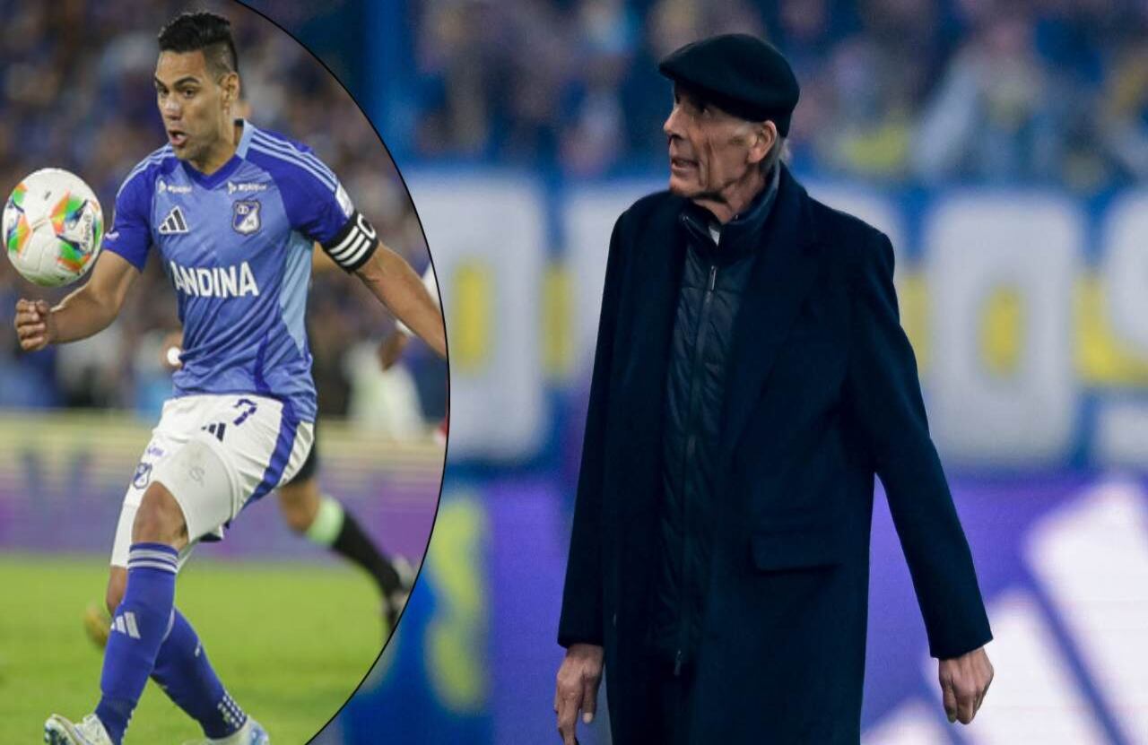 Radamel Falcao García y Miguel Ángel Russo.