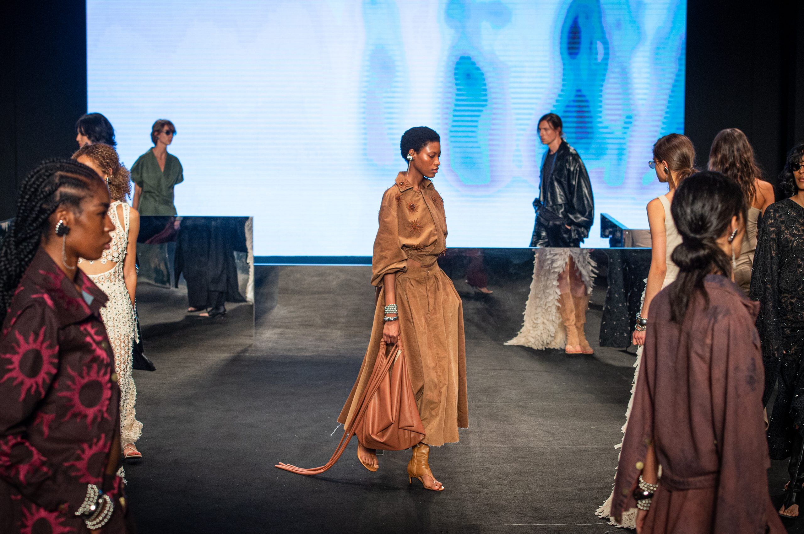 La diseñadora Francesca Sesana debutó en Colombiamoda 2025 con su colección 'La mia maniera'