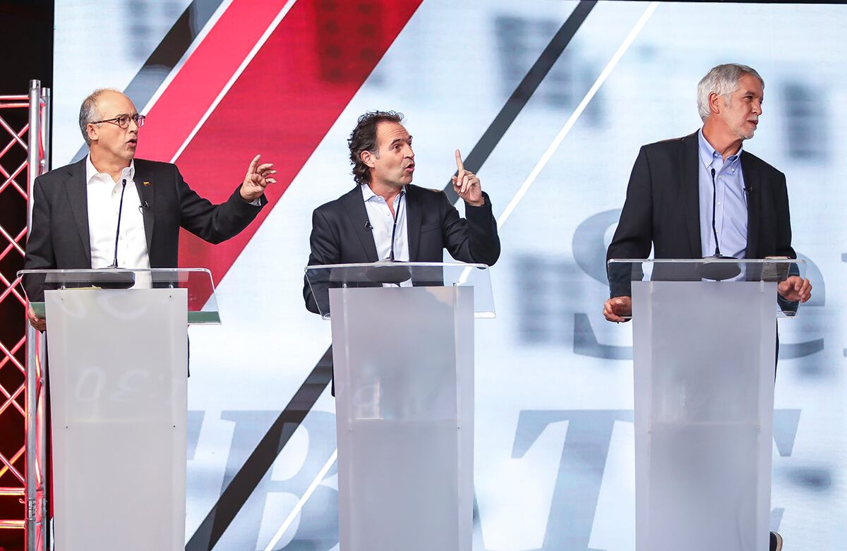 El debate Juan Carlos Echeverry, Federico Gutiérrez y Enrique Peñalosa Foto Alexandra Ruiz