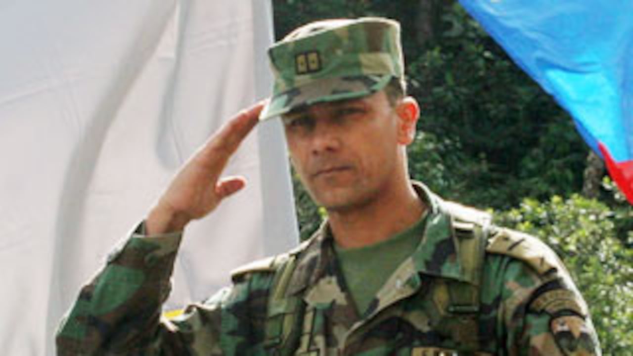Coronel Bayron Carvajal, comandante del Batallón de Alta Montaña.