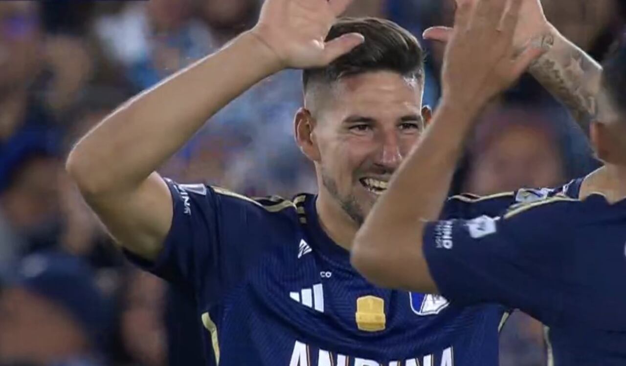 Santiago Giordana se estrenó con gol ante Junior en Millonarios