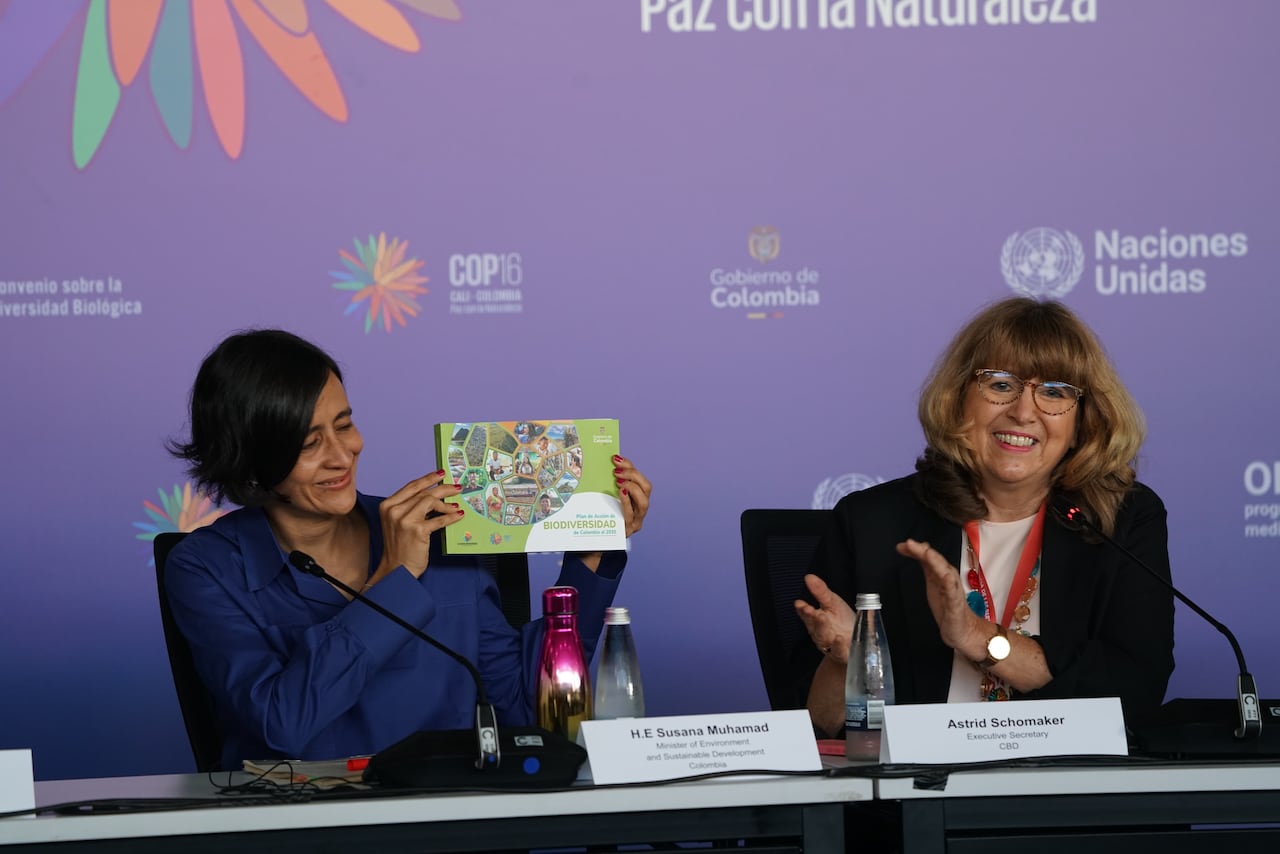 Ministra de Ambiente, Susana Muhamad, en la COP16.