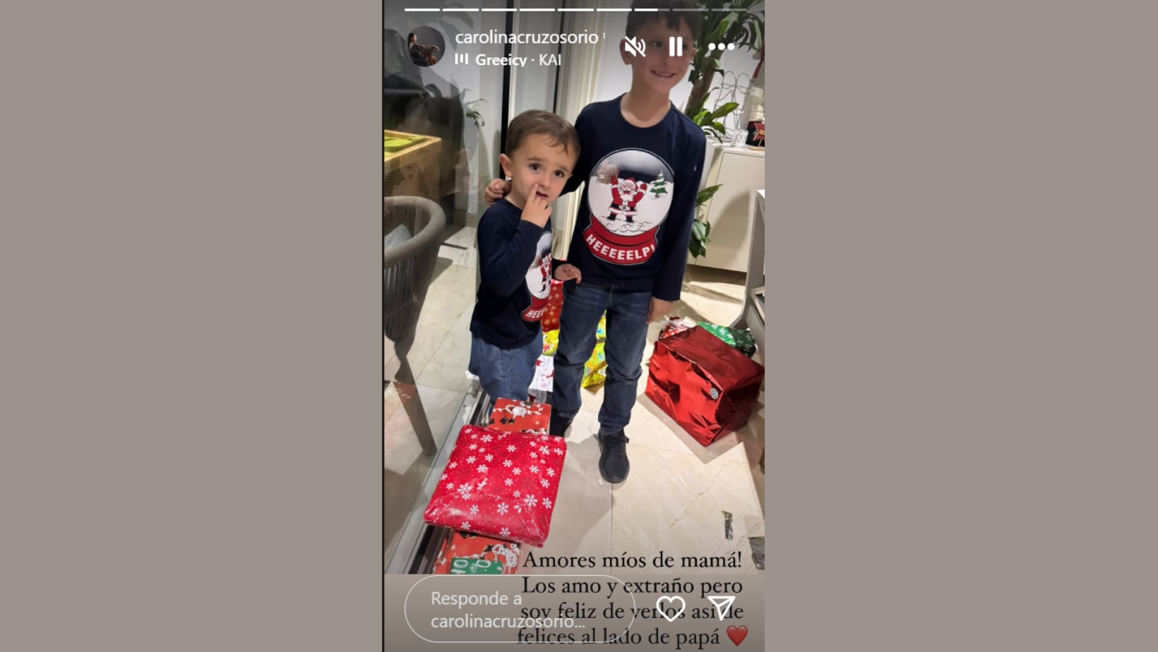 Un tierno mensaje compartió la presentadora a través de sus redes sociales