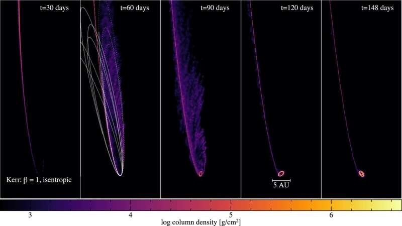 Astrofísicos descubren como estrellas son destrozadas y consumidas por los agujeros negros.