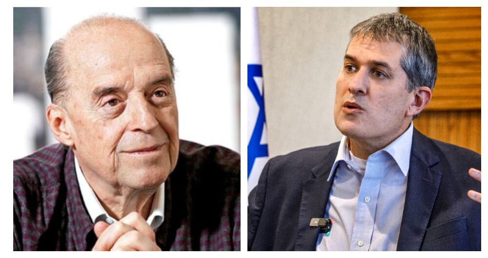 Álvaro Leyva y el embajador israelí en Colombia, Gali Dagan