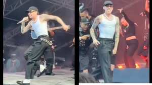 Peso Pluma se fracturó un pie en pleno show