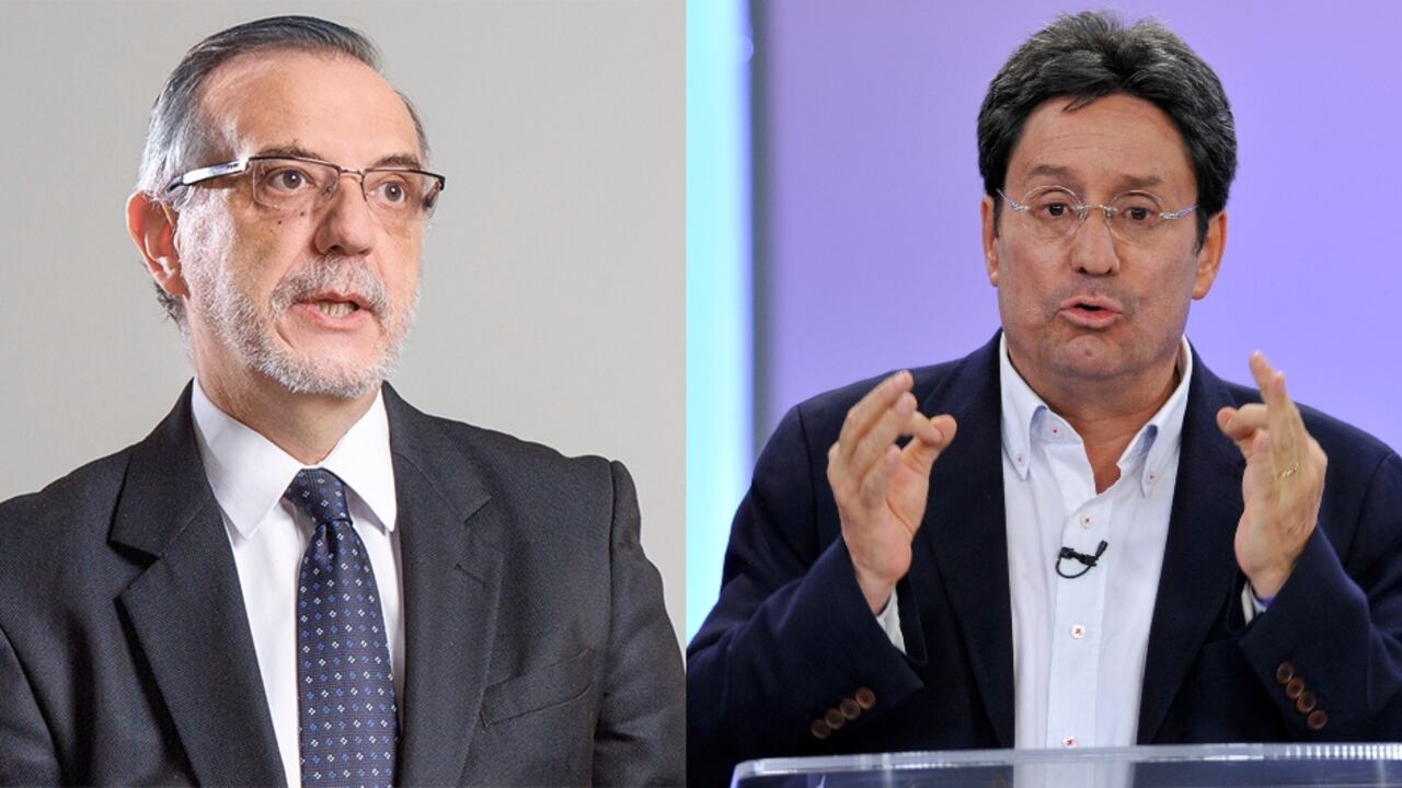 Iván Velásquez y Francisco Santos