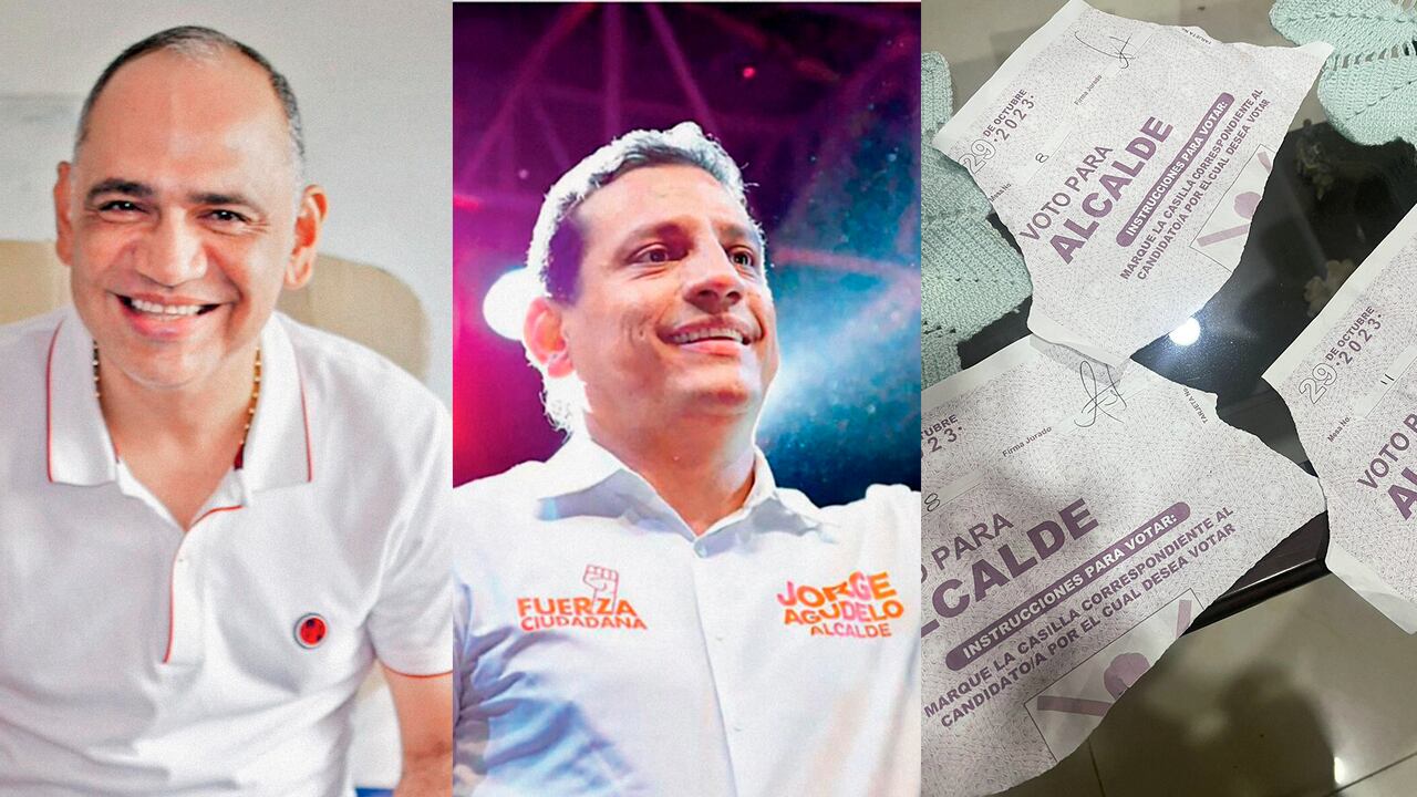 Carlos Alberto Pindeo y Jorge Luis Agudelo, virtual ganador de las elecciones en Santa Marta.