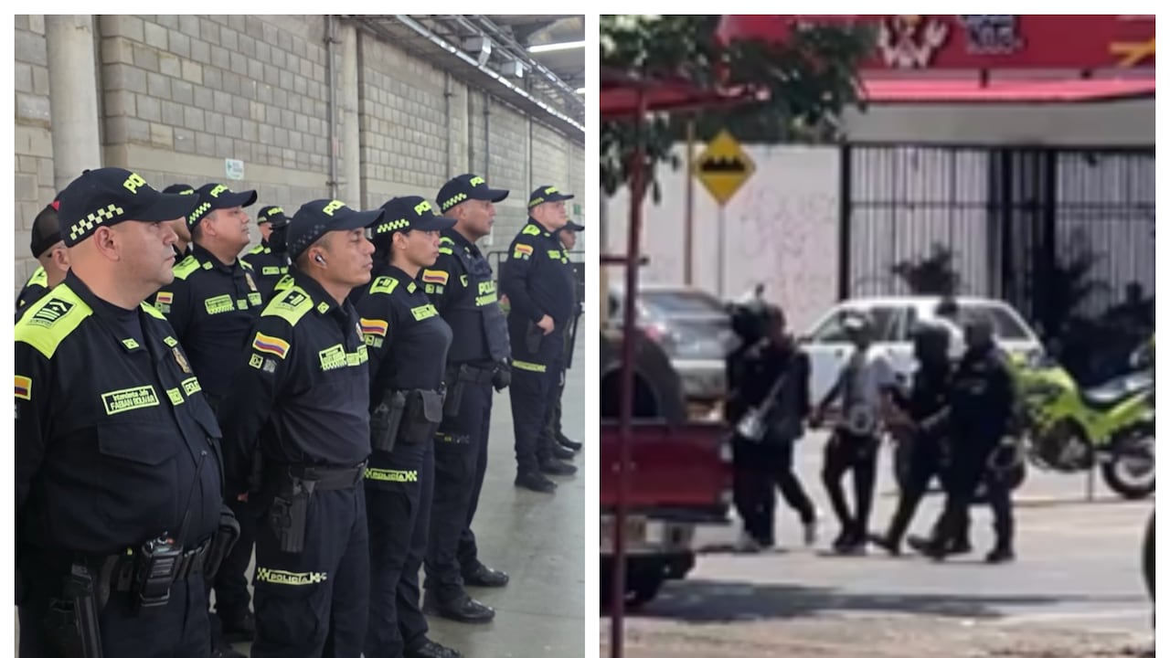 Capturan a dos encapuchados en medio del paro armado en Valledupar.