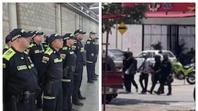Capturan a dos encapuchados en medio del paro armado en Valledupar.