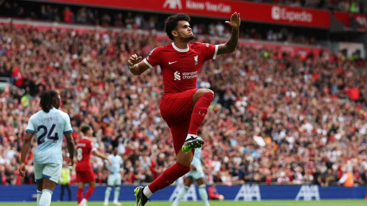 Luis Díaz anotó un golazo para el Liverpool en la segunda fecha de la Premier League.