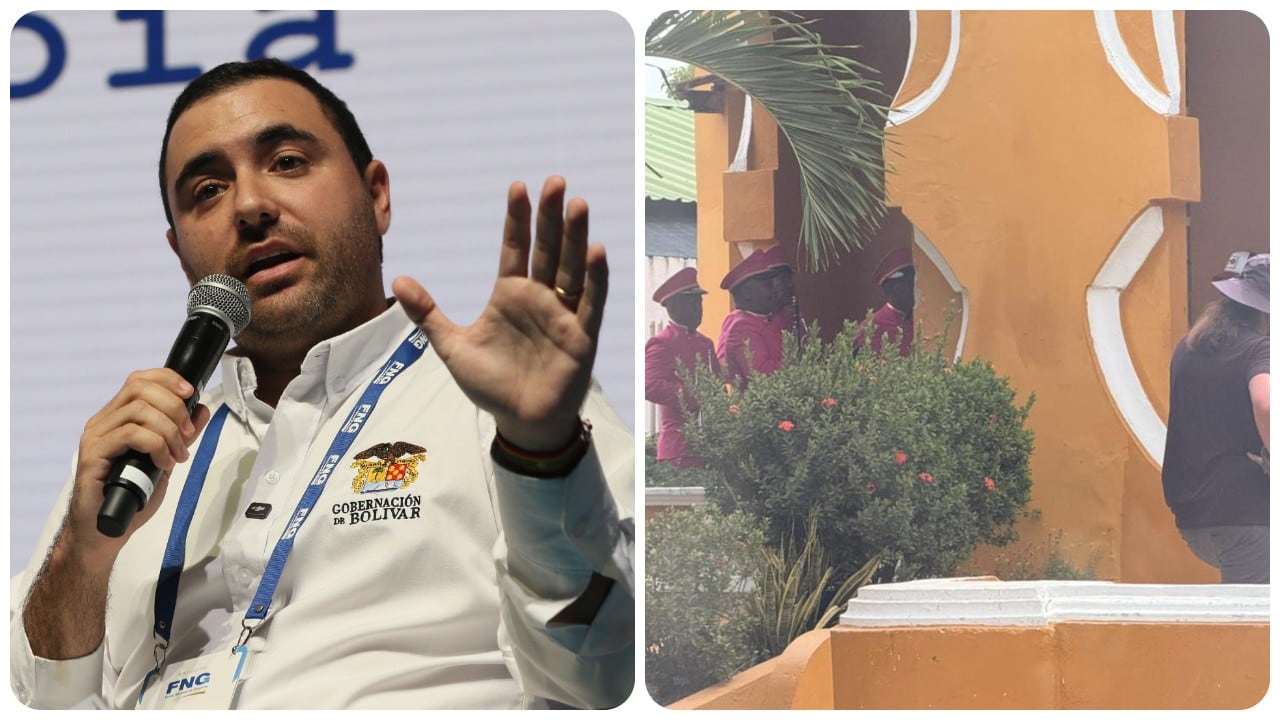 El gobernador de Bolívar, Yamil Arana, celebró la grabación de la promoción en el municipio de Calamar.