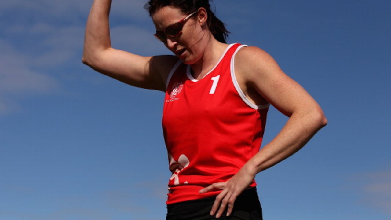 La exatleta dijo que ahora lo ve de manera diferente tras lo ocurrido en la final del Mundial Femenino. Pittman, quien es médica, consideró importante levantar la voz para que el deporte profesional sea un lugar seguro para las mujeres. (Photo by Robert Prezioso/Getty Images)