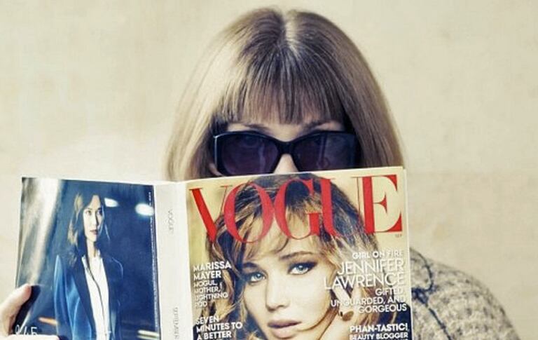 Foto: Anna Wintour, directora de la revista Vogue América